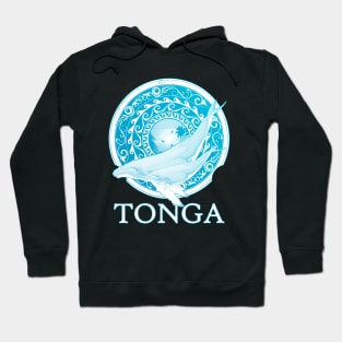 Humpack Whales Shield of Tonga Hoodie